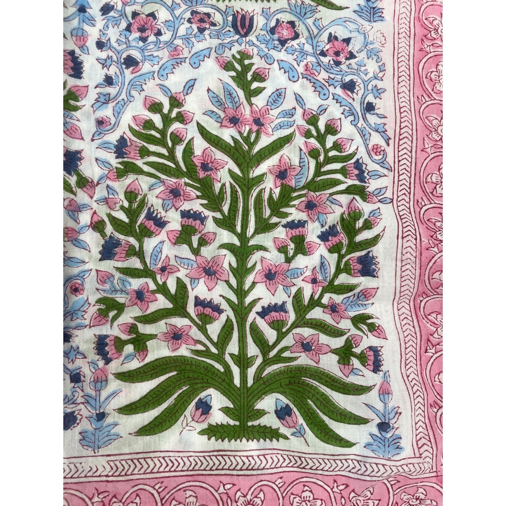 Julia Amory Mughal Jardin Rectangular Tablecloth Fabric 42.5" x 66" - Picture 5 of 5